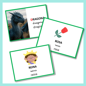 TARJETAS DE VOCABULARIO SANT JORDI